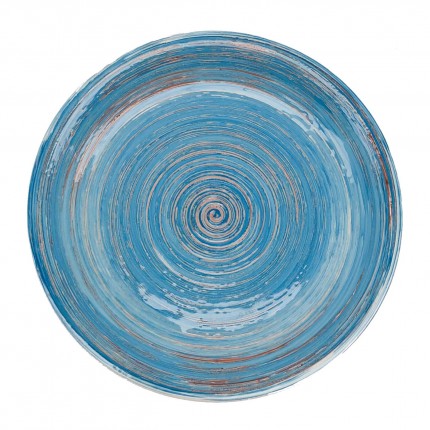 Borden Swirl Blauw Ø27cm (4/Set) Kare Design