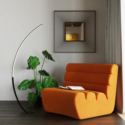 Sofa Element Wave fluweel orange Kare Design