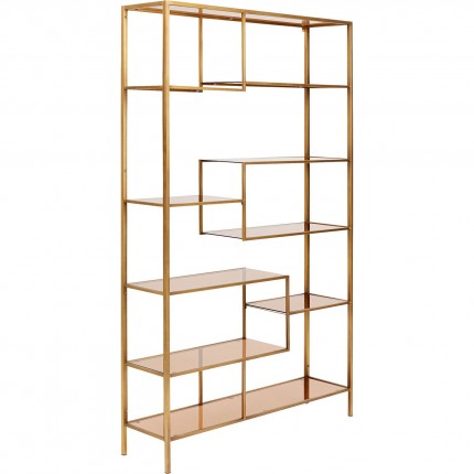 Bookshelf Loft 195x115cm Goud Kare Design