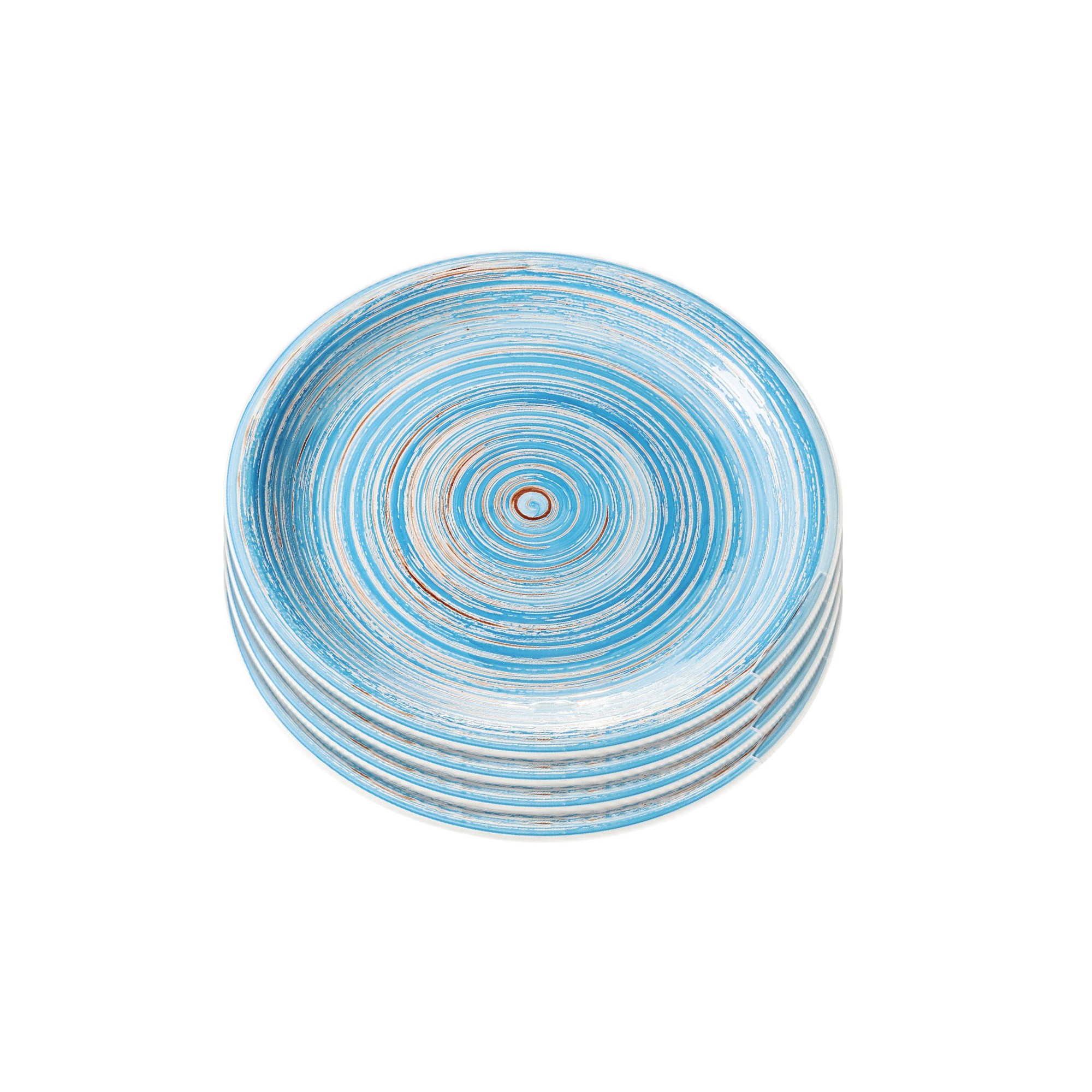 Assiette Swirl Blue 27cm 4/set Kare Design