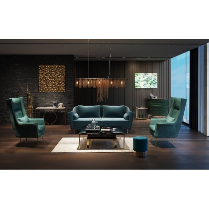 Sofa Vegas Forever 3-Seater Bluegreen Kare Design