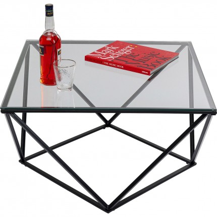 Salontafel Cristallo Zwart 80x80cm Kare Design