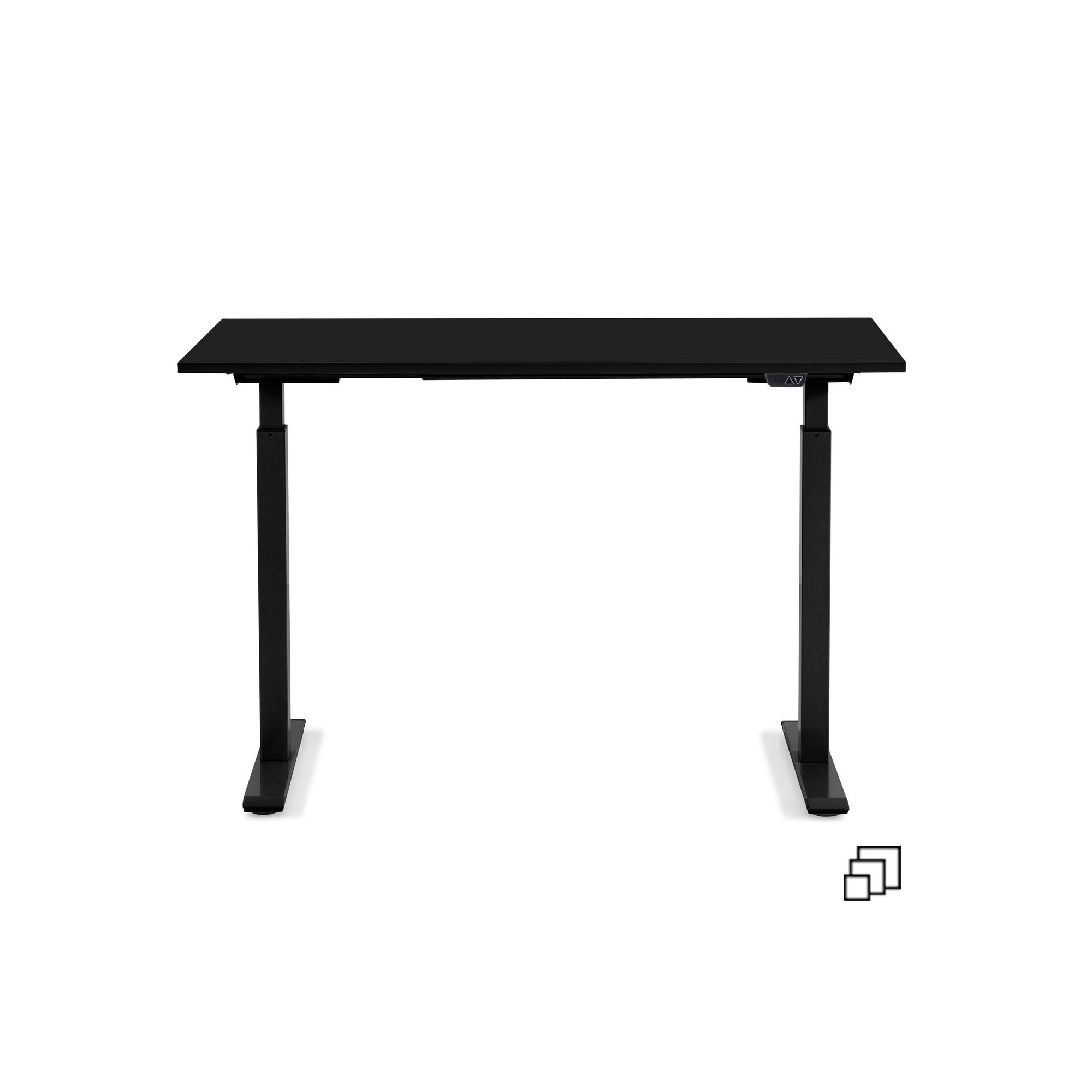 Desk Office Black Black 140x60cm