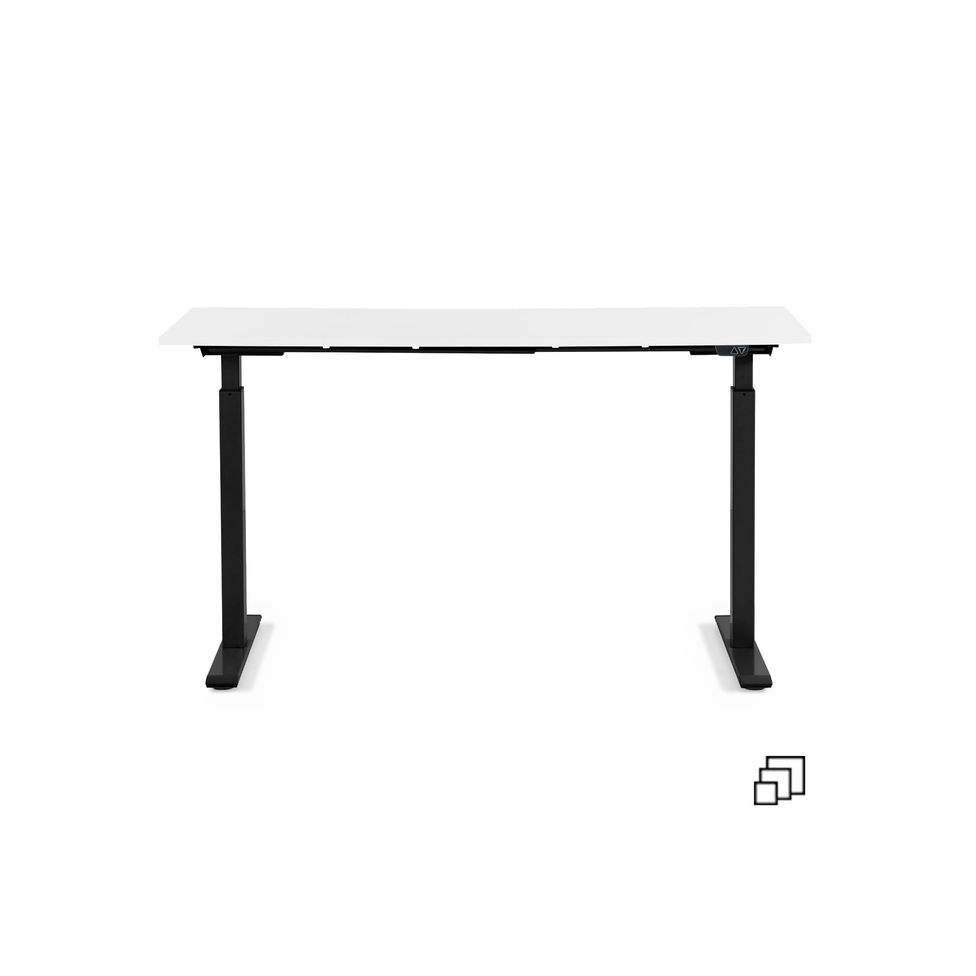 Desk Office Black White 120x70cm