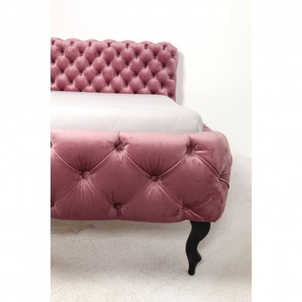 Bed Desire velvet pink Kare Design