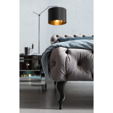 Bed Desire Zilver Grijs Fluweel Kare Design