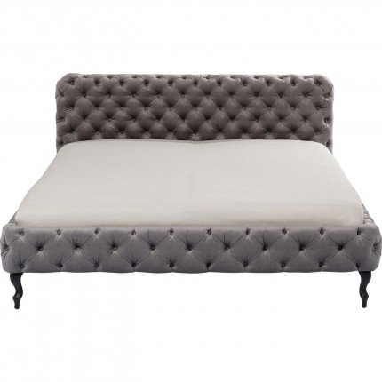 Bed Desire Zilver Grijs Fluweel Kare Design