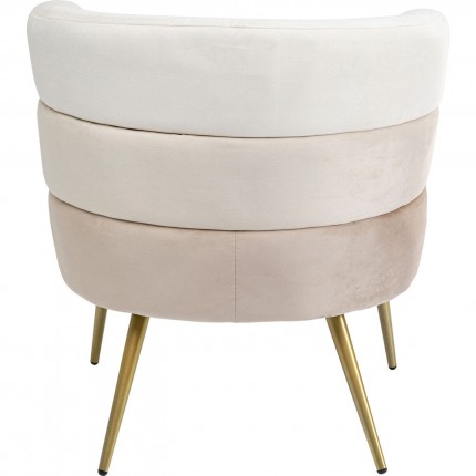 Fauteuil Sandwich creme Kare Design