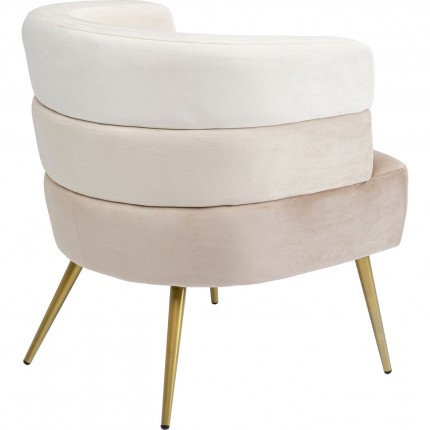 Fauteuil Sandwich creme Kare Design