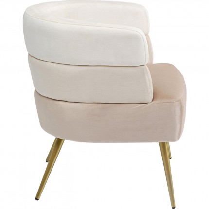 Fauteuil Sandwich creme Kare Design