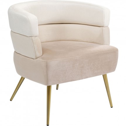 Fauteuil Sandwich creme Kare Design