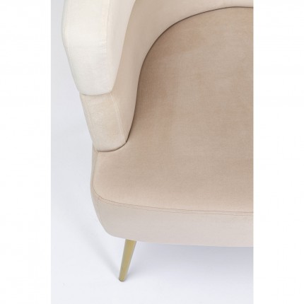 Fauteuil Sandwich creme Kare Design