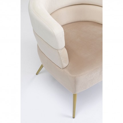 Fauteuil Sandwich creme Kare Design