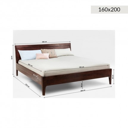 Bed Brooklyn Walnut Kare Design