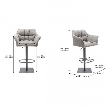 Bar Stool Thinktank Base Kare Design