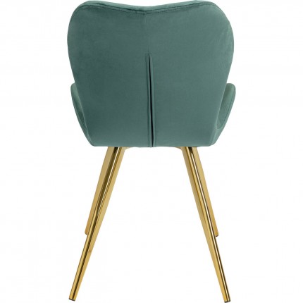 Chair Viva velvet green Kare Design