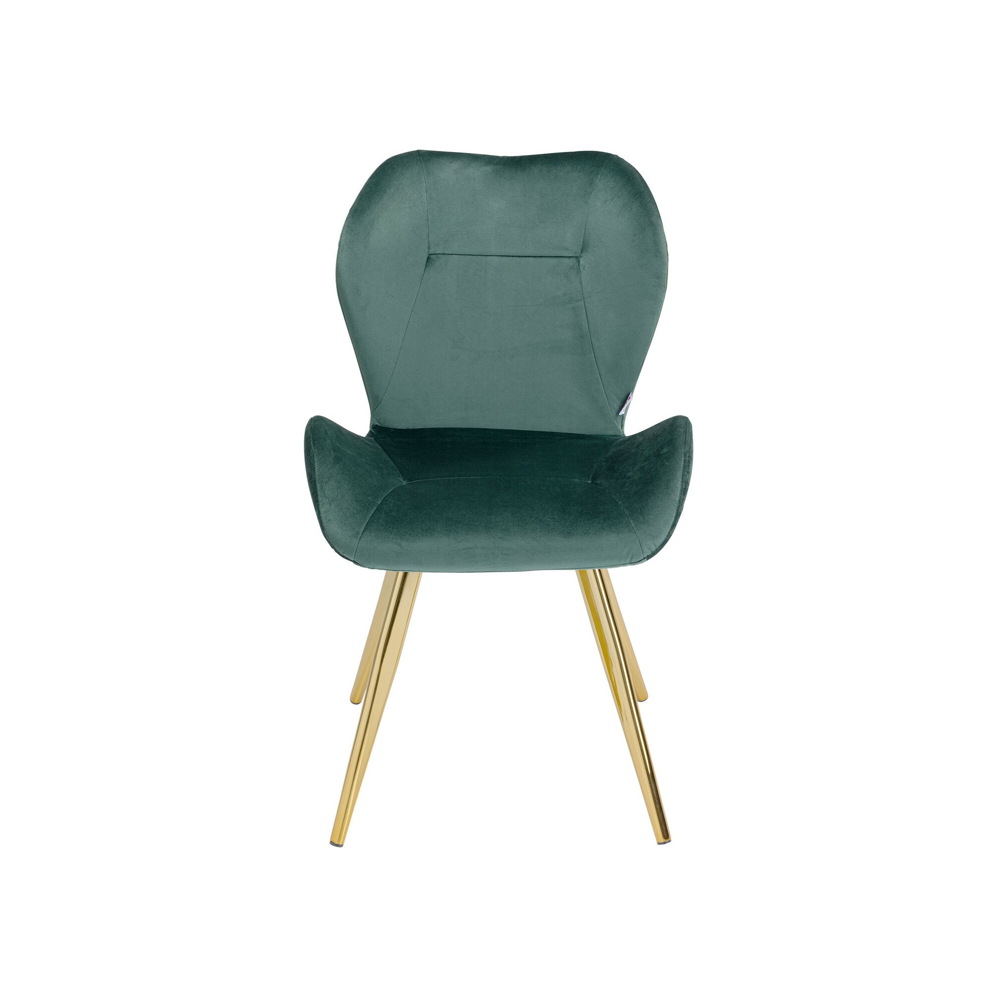 Chaise Viva velours vert Kare Design