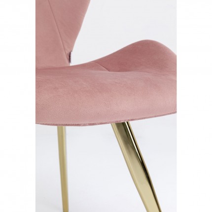 Chair Viva velvet pink Kare Design