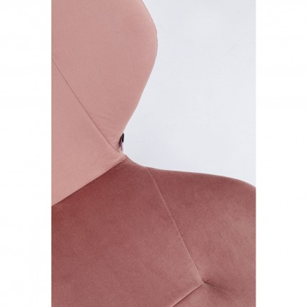 Chair Viva velvet pink Kare Design