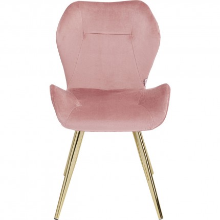 Chair Viva velvet pink Kare Design