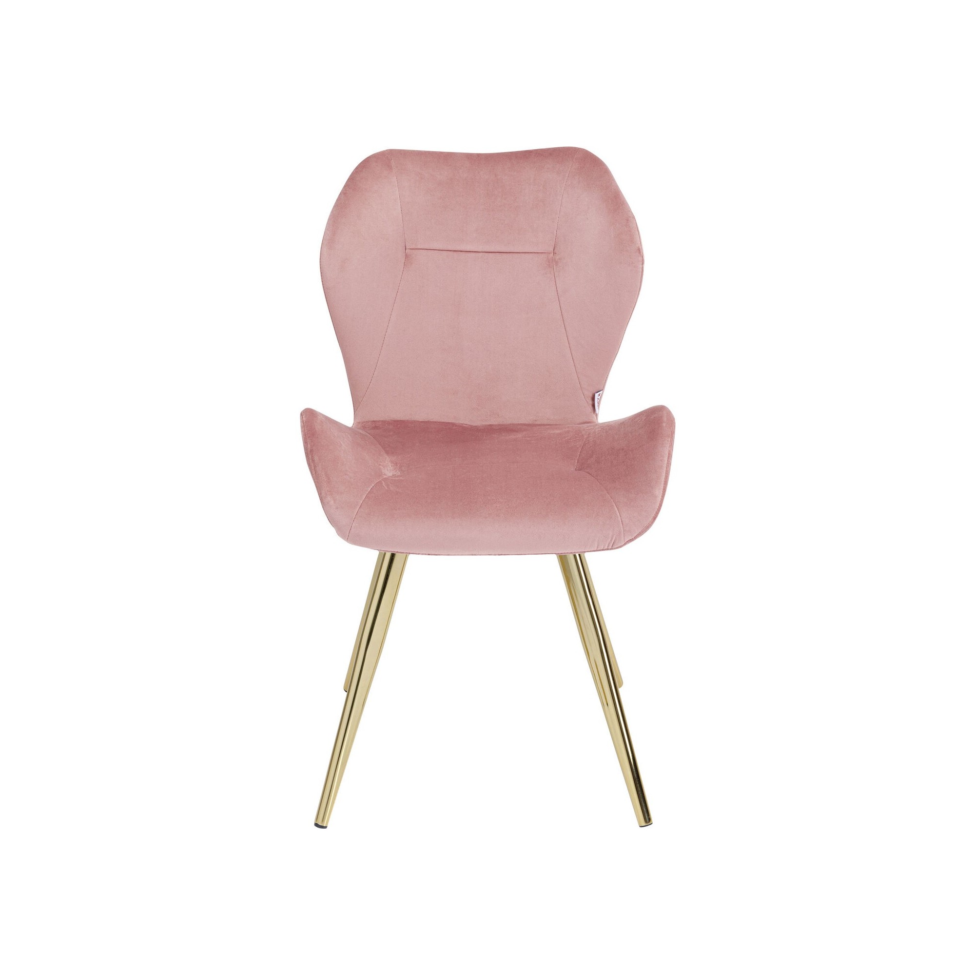 Chaise Viva velours rose Kare Design