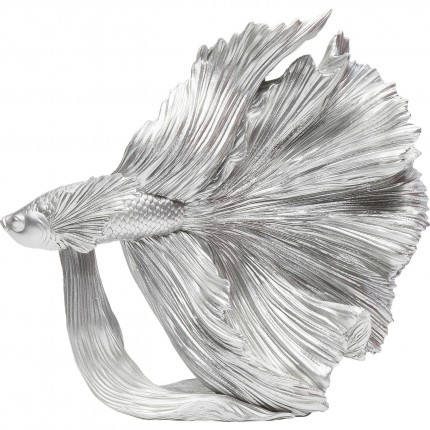 Deco betta fish 34cm silver Kare Design