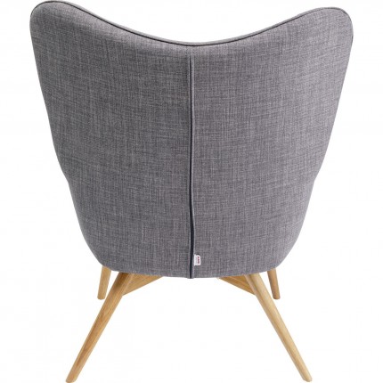 Fauteuil Vicky donker grijs Kare Design