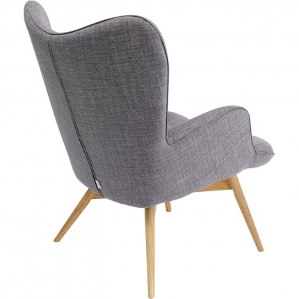 Fauteuil Vicky donker grijs Kare Design