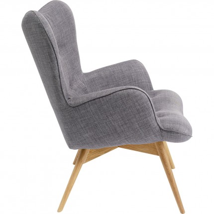 Armchair Vicky dark Grey Kare Design