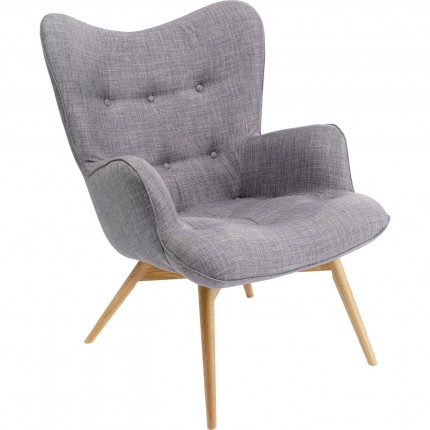 Fauteuil Vicky donker grijs Kare Design