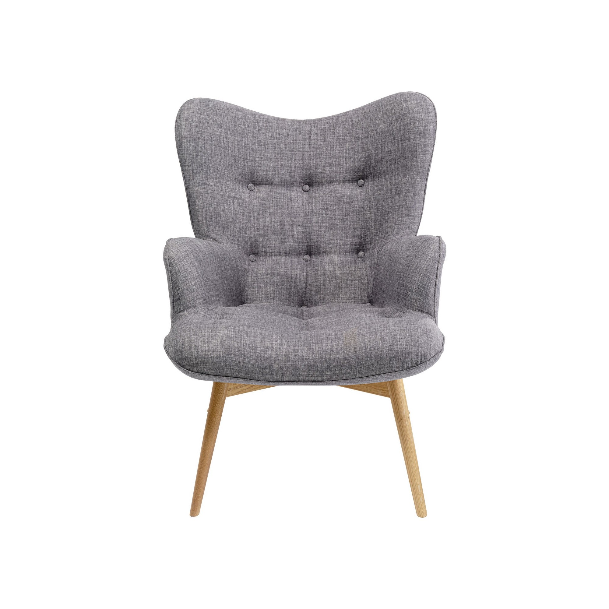 Fauteuil Vicky gris Kare Design