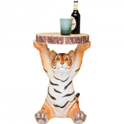 Bijzettafel Animal Tiger Ø35cm Kare Design