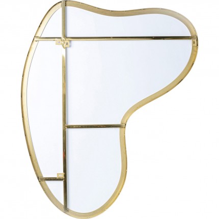 Wall Mirror Shape Brass 110x120cm Kare Design