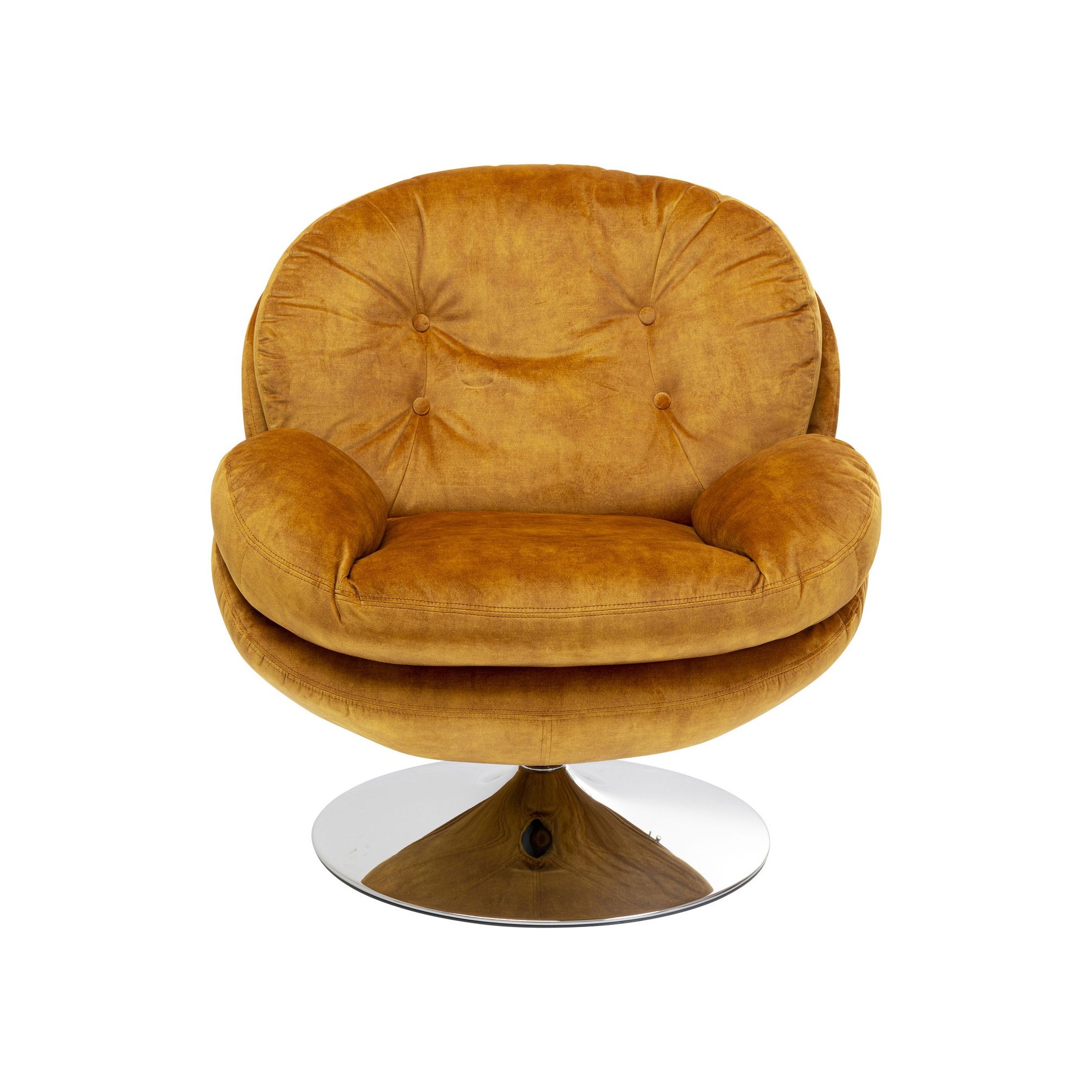 Fauteuil pivotant Cosy ambre