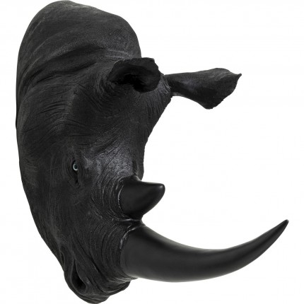 Wanddecoratie Rhino Head Antique Zwart Kare Design