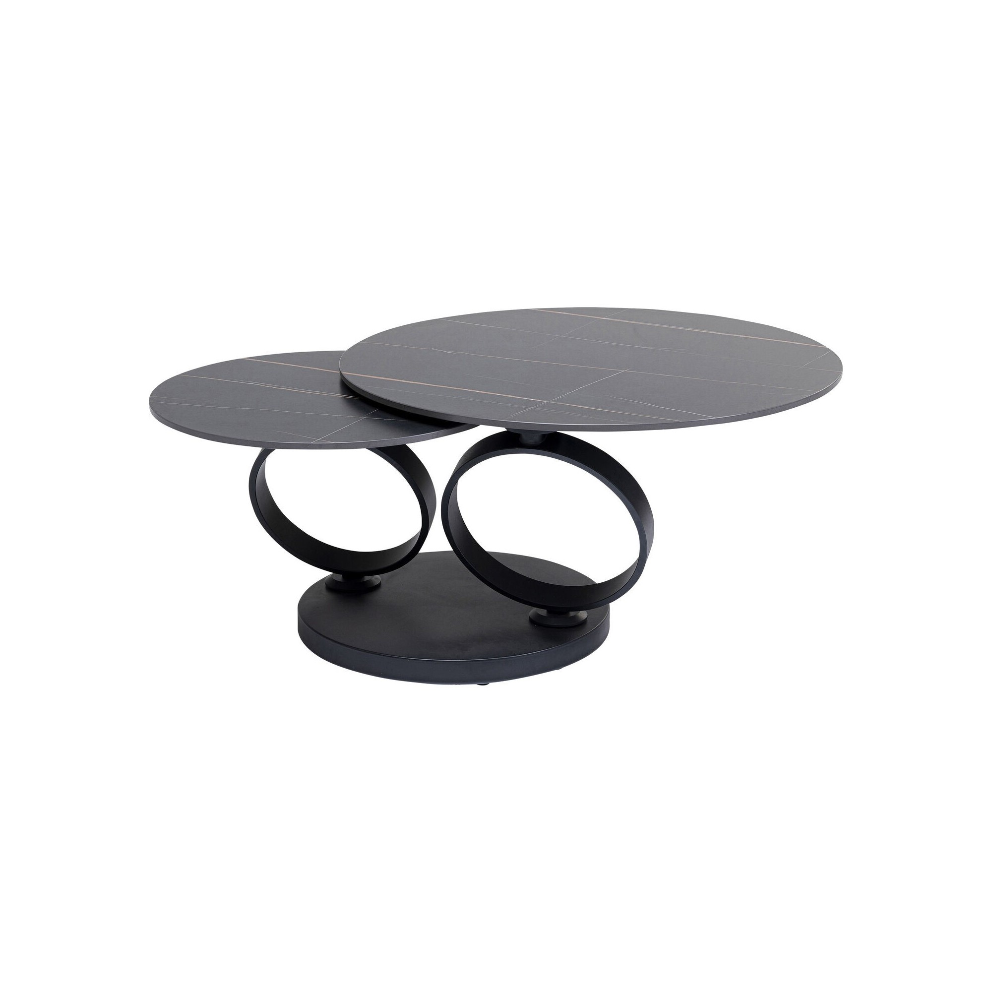 Table basse Beverly noir 133x80cm