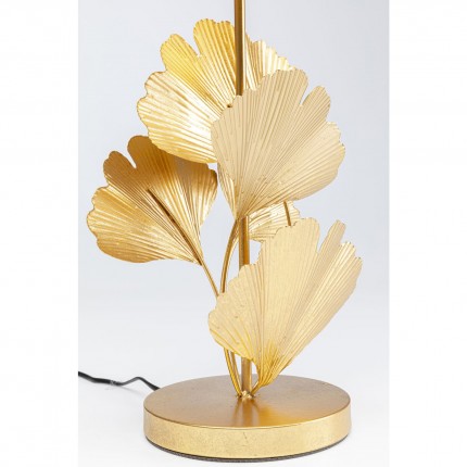 Tafellamp gingkobladeren goud en zwart Kare Design