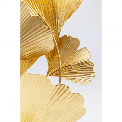 Table Lamp gingko leaves gold and black Kare Design